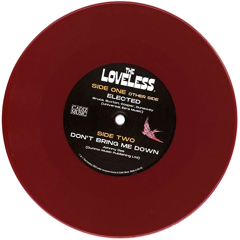 The Loveless - Elected / Don't Bring Me Down (Ruby Red Vinyl)