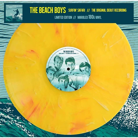 The Beach Boys - Surfin' Safari Yellow Marbled Vinyl Edition