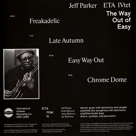 Jeff Parker / Eta Ivtet - The Way Out Of Easy Black Vinyl Edition