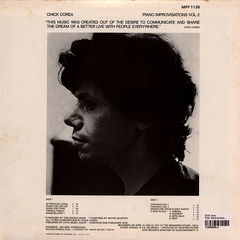 Chick Corea - Piano Improvisations Vol. 2