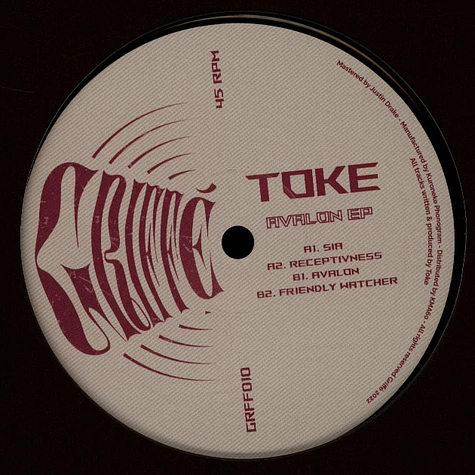 Toke - Avalon EP 2024 Repress