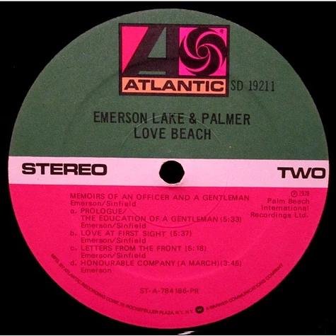 Emerson, Lake & Palmer - Love Beach