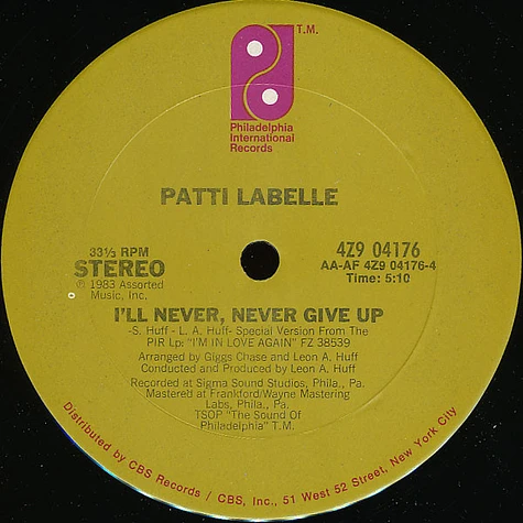 Patti LaBelle - If Only You Knew / I'll Never, Never Give Up