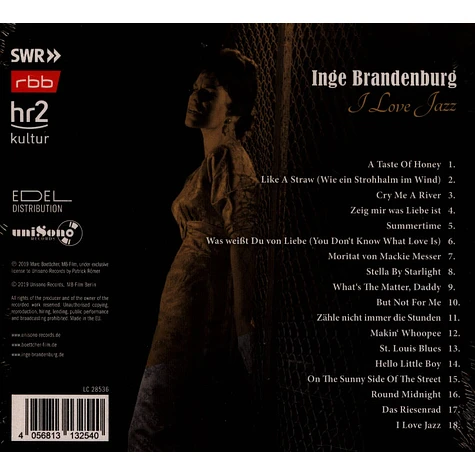 Inge Brandenburg - I Love Jazz