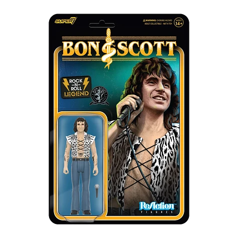 Bon Scott - Bon Scott (Leopard Print) - ReAction Figure