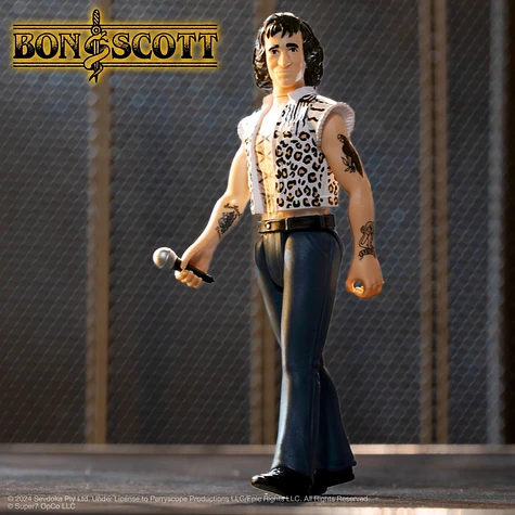 Bon Scott - Bon Scott (Leopard Print) - ReAction Figure