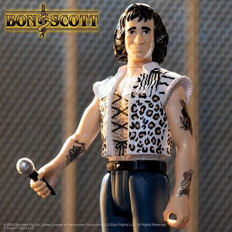 Bon Scott - Bon Scott (Leopard Print) - ReAction Figure