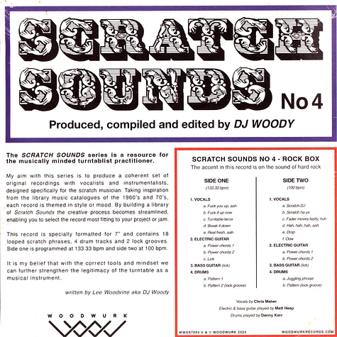 DJ Woody - Scratch Sounds No.4 (Rock Box) Smoky Grey Vinyl Edition