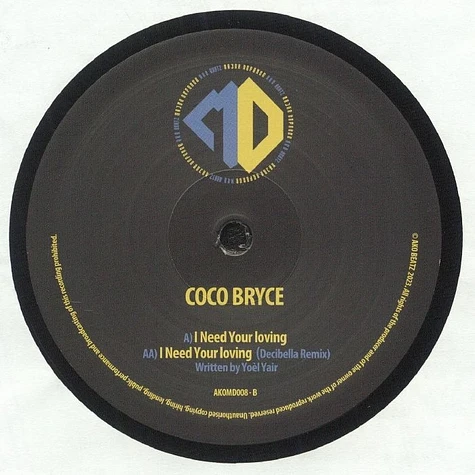 Coco Bryce - I Need Your Loving EP