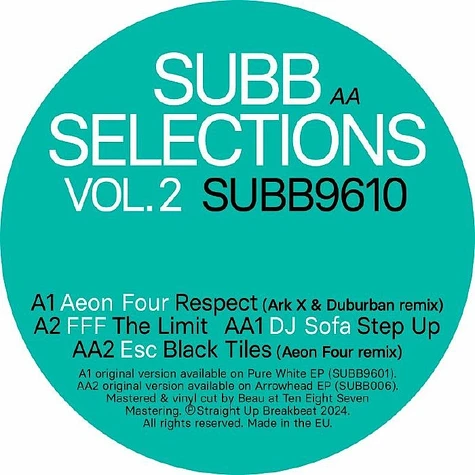 V.A. - Subb Selection Volume. 2 EP