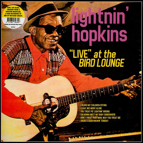 Lightnin' Hopkins - Live At The Bird Lounge Clear/Red/Yellow Splatter Effect Vinyl Edition