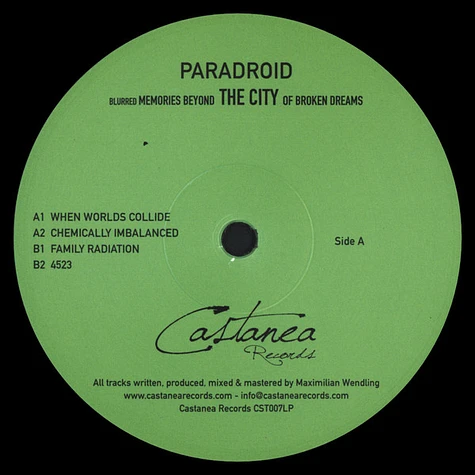 Paradroid - Blurred Memories Beyond The City Of Broken Dreams