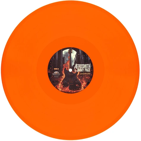 Aerosmith & Jimmy Page - Live On Air 1990 Orange Vinyl Edition