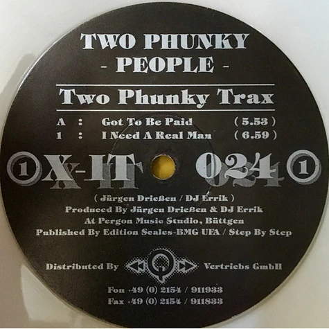 Two Phunky People - Two Phunky Trax