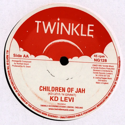 K D Levi - We Give Thee Thanks, Dub / Children Of Jah, Dub