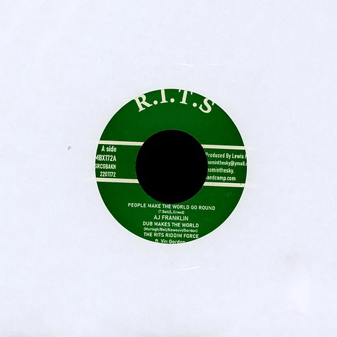 Aj Franklin / Rits Riddim Force - People Make The World Go Round / Dub