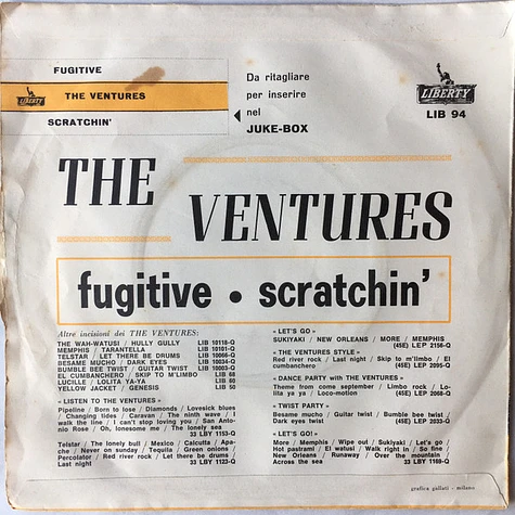 The Ventures - Fugitive / Scratchin'