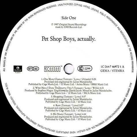 Pet Shop Boys - Actually