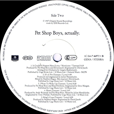 Pet Shop Boys - Actually