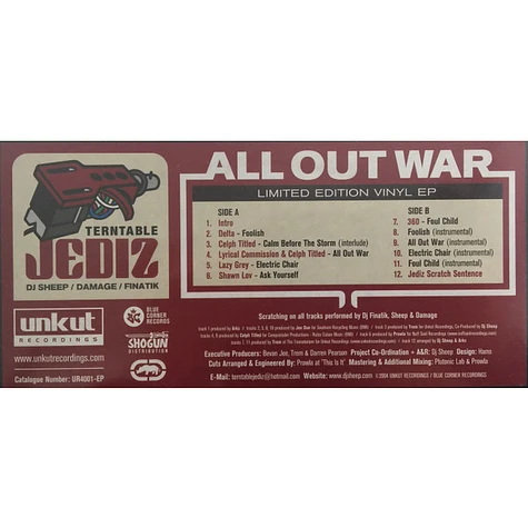 Terntable Jediz - All Out War