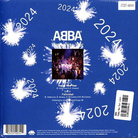 ABBA - Happy New Year Limited Edition