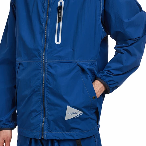 Gramicci x and wander - Brushed Nylon Jacket (Blue) | HHV