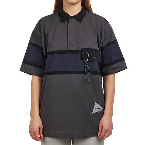Gramicci x and wander - Tech Rugby Shirt (Charcoal) | HHV