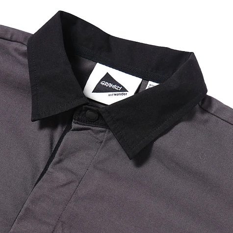 Gramicci x and wander - Tech Rugby Shirt (Charcoal) | HHV
