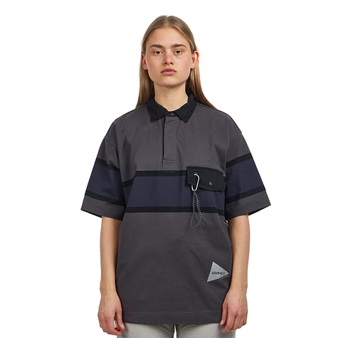 トップス GRAMICCI and wander TECH RUGBY SHIRT and wander Yellow Gramicci Edition Tech Rugby Polo and Wander