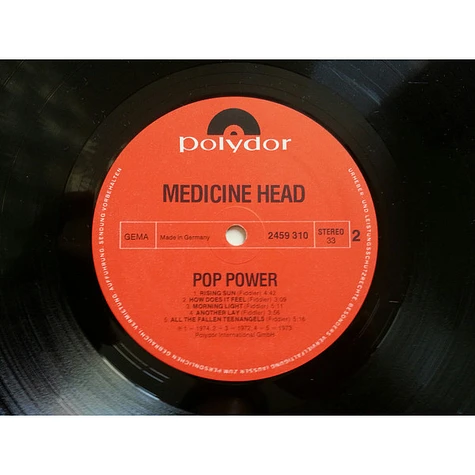 Medicine Head - Pop Power