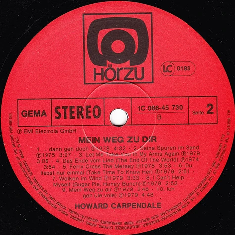 Howard Carpendale - Mein Weg Zu Dir