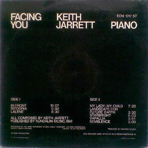 Keith Jarrett - Facing You