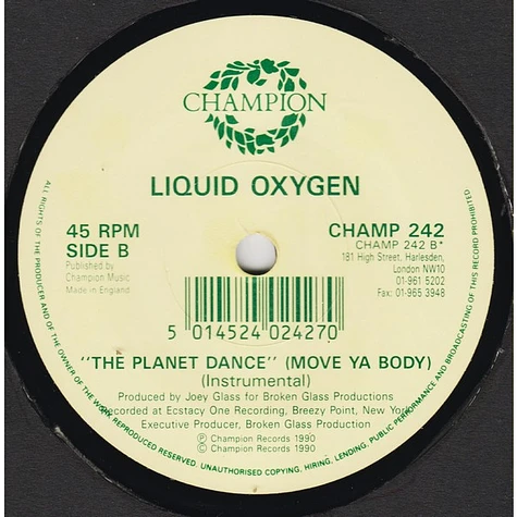 Liquid Oxygen - The Planet Dance (Move Ya Body)