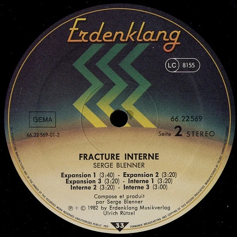 Serge Blenner - Fracture Interne