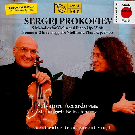 Salvatore & Maria Grazia Bellocchio Accardo - 5 Melodies For Violin & Piano Sonata 2 Transpare