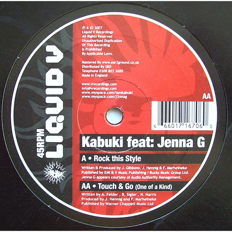 Kabuki Feat: Jenna Gibbons - Rock This Style / Touch & Go (One Of A Kind)