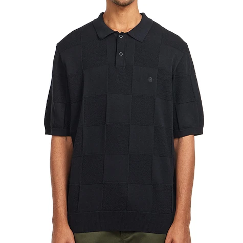 Carhartt WIP - S/S Checker Polo (Black) | HHV