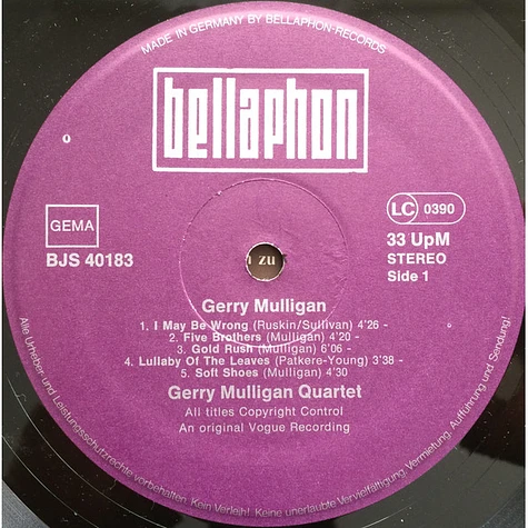 Gerry Mulligan - Jazztracks