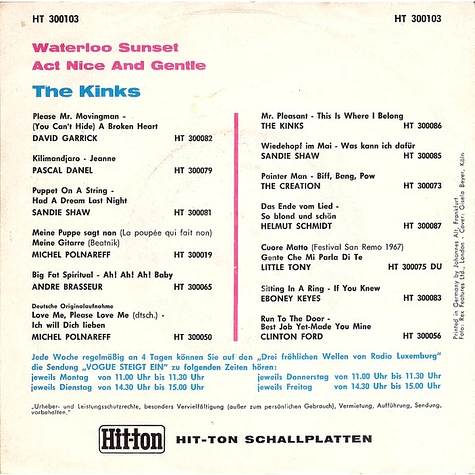 The Kinks - Waterloo Sunset