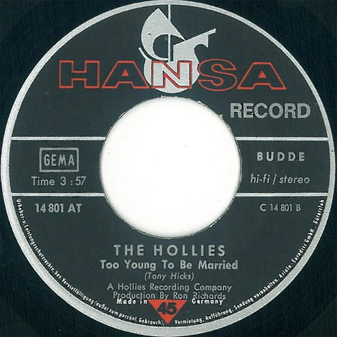 The Hollies - Frightened Lady