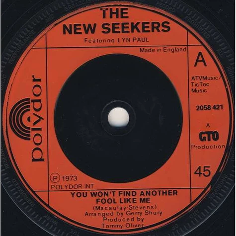 The New Seekers - You Won't Find Another Fool Like Me