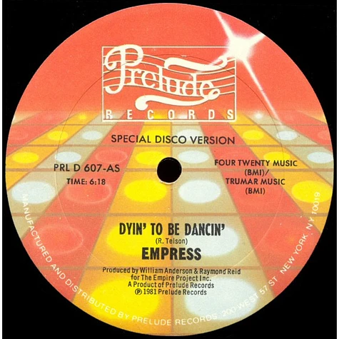 Empress - Dyin' To Be Dancin'