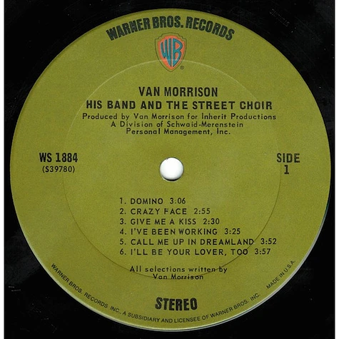 Van Morrison - His Band And The Street Choir