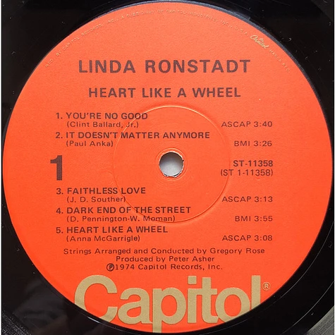 Linda Ronstadt - Heart Like A Wheel