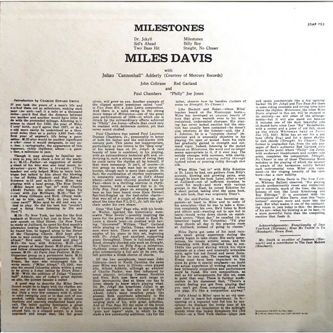 Miles Davis - Milestones