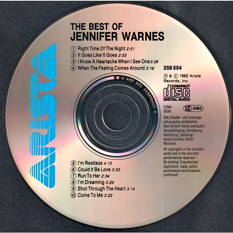 Jennifer Warnes - Best Of Jennifer Warnes