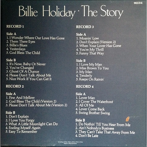 Billie Holiday - The Story