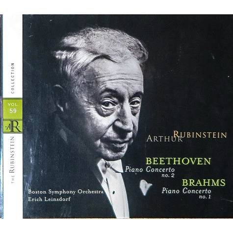 Ludwig van Beethoven / Johannes Brahms, Arthur Rubinstein, Boston Symphony Orchestra , Conductor Erich Leinsdorf - Piano Concerto No.2 / Piano Concerto No.1