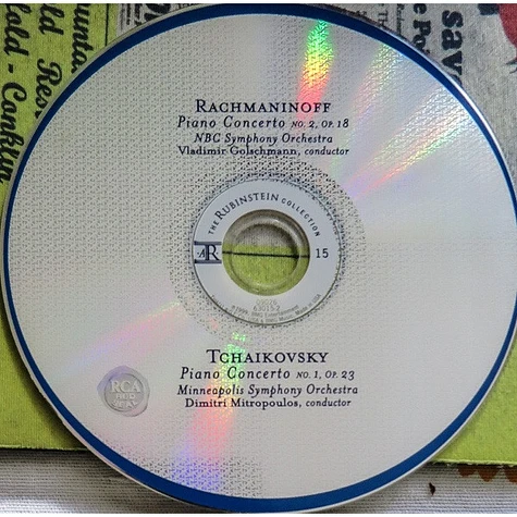 Sergei Vasilyevich Rachmaninoff / Pyotr Ilyich Tchaikovsky, Arthur Rubinstein - Piano Concerto No.2, Op.18 / Piano Concerto No.1, Op.23