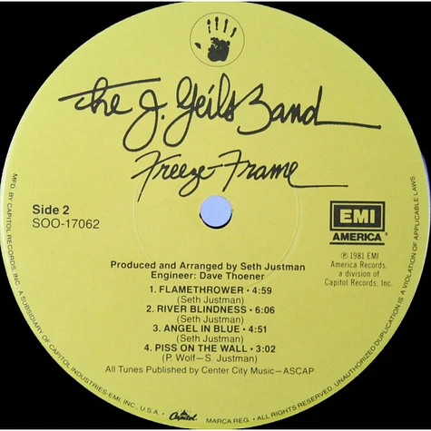 The J. Geils Band - Freeze-Frame